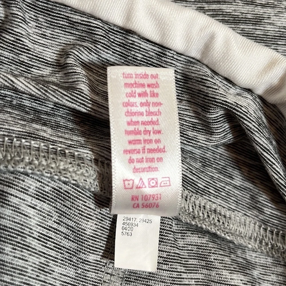 JUSTICE Sport Active Gray White Leggings